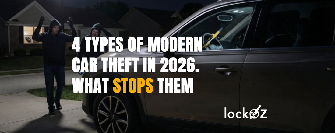Top 4 Types of Modern Car Theft 2026 - And What Actually Stops Them